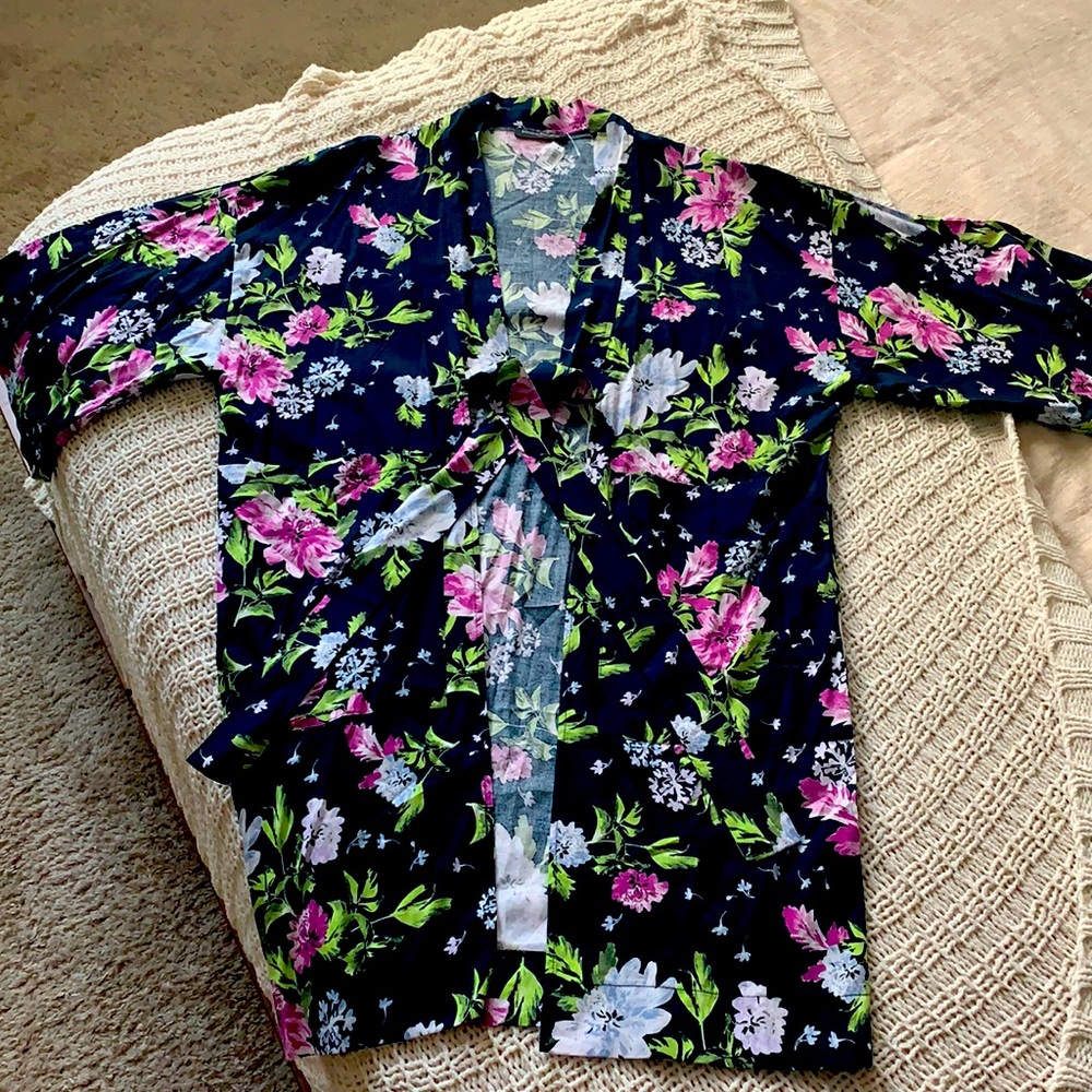 Floral Print Kimono Wrap
